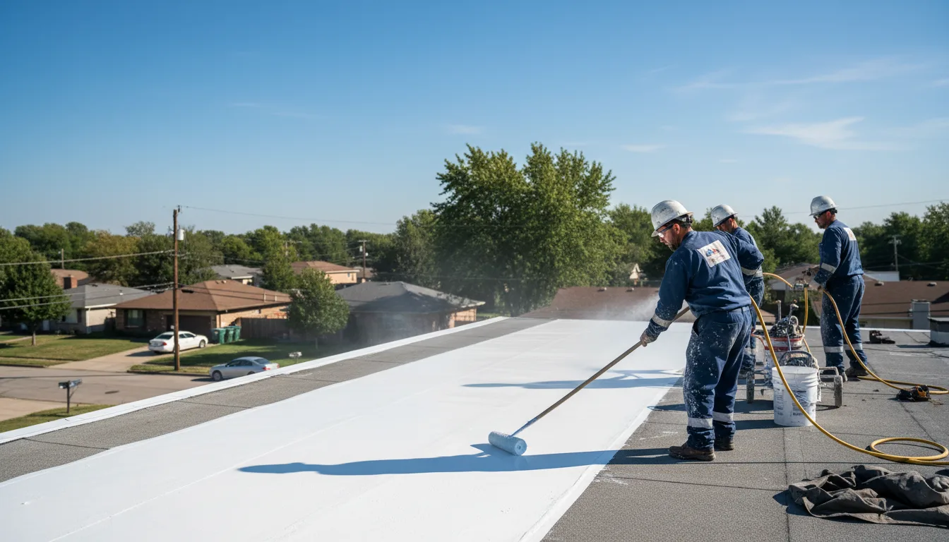 Commercial roof coating in Mchenry, MS near me